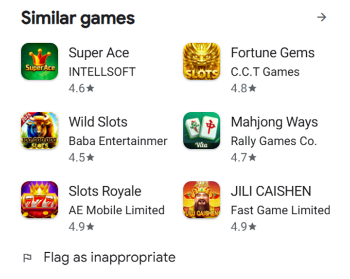 Similar games